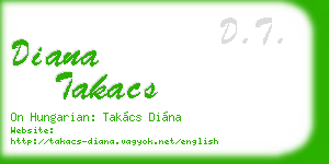 diana takacs business card